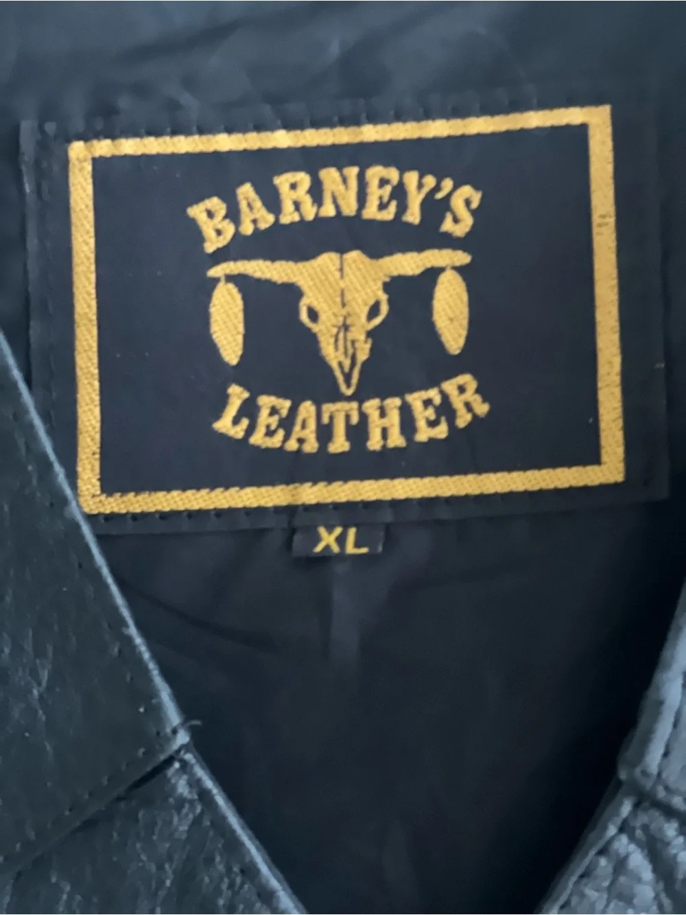 Barneys New York Black Leather Lace-Up Side Vest